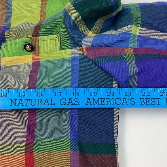 Avoca of Scotland Colorful Plaid Two-Piece Set marked size S jacket and skirt - Picture 7 of 16